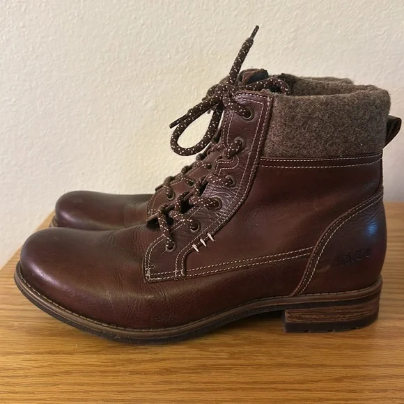 Taos Footwear Dark Brown Lace-Up Boots - Picture 5 of 9